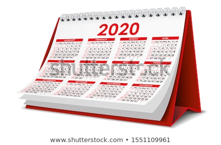 Zdjęcia stock: 2020 Year Calendar On White Background Isolated 3d Illustration