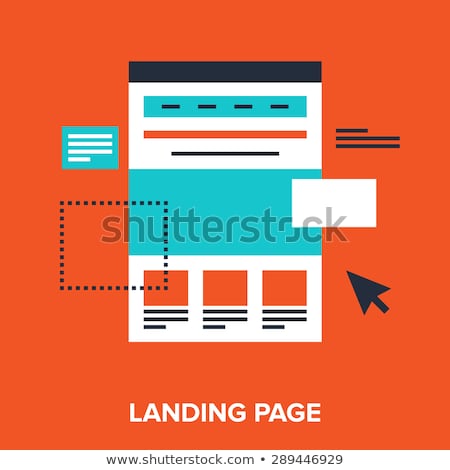 Stock foto: Workflow Processes Concept Landing Page