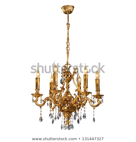 [[stock_photo]]: Vintage Chandelier On Antique Background