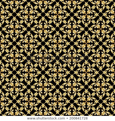 Stok fotoğraf: Golden Abstract Background - Gilded Tracery Texture