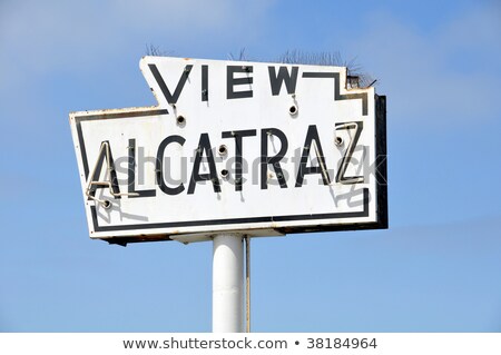 Foto stock: Alcatraz Jail And San Francisco Fihermans Wharf