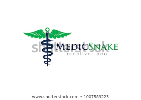 [[stock_photo]]: Abstract Medical Colorful Background With Caduceus Medical Symbo