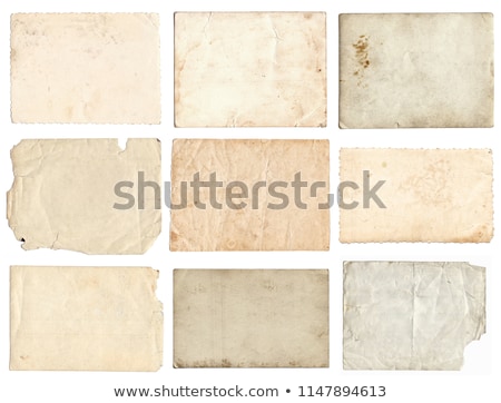 Stock fotó: Set Of Old Photo Paper Texture Isolated On White Background