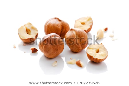 Foto stock: Hazelnuts