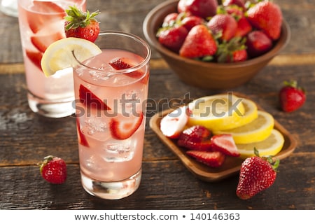 ストックフォト: Homemade Lemonade With Strawberries