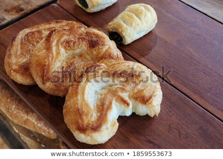 Stockfoto: Ers · Gebakken · Brood · Croissant · Geserveerd · Voor · Het · Ontbijt