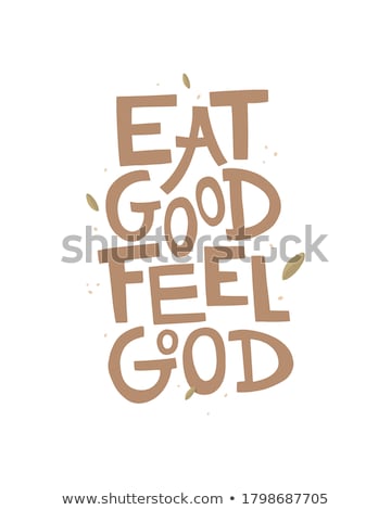 Stock foto: Eat Healthy Typography