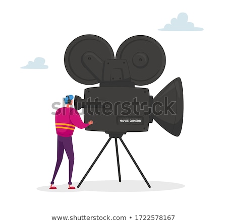 商業照片: Cameraman And Video Camera