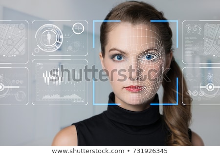 Stock photo: Facial Recognition Biometric Technology