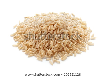 Сток-фото: Isolated Stack Brown Rice