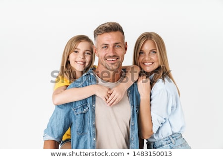 ストックフォト: Blonde Beauty Posing On White Background