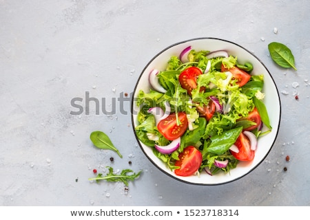 Foto stock: Salad On A Plate