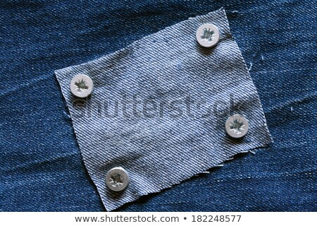 Background With Fasten Jeans Fabrics For Message Stockfoto © cosma