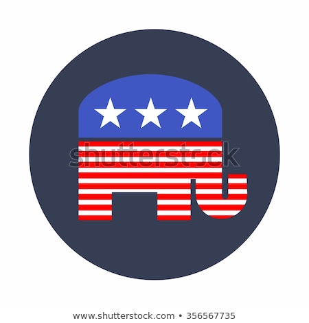 ストックフォト: Vote Republican Elephant Illustration