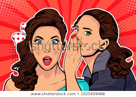 Stock photo: Woman Whispering Gossip