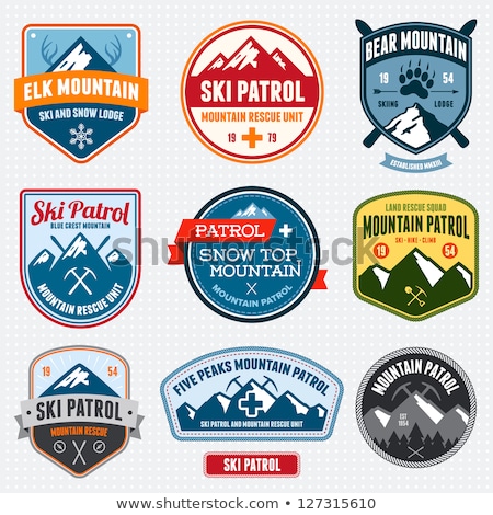 Stock fotó: Classic Sport Emblem Badge Set