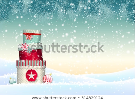 Сток-фото: Christmas Background And Snowflakes Eps 10