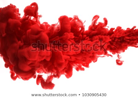 Stock photo: Flowing Red Dye