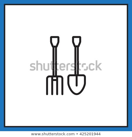 Zdjęcia stock: Agricultural Shovel And Pitchfork