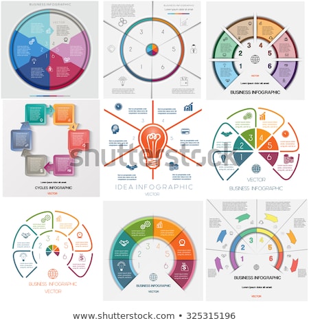 Foto stock: Set Of Simple Symbols For Web Presentations In Business Area