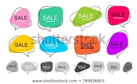 Foto stock: Black Abstract Bubble Badge