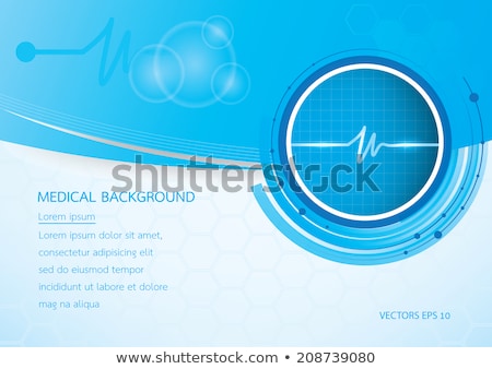 Foto stock: Healthcare Medical Background With Electrocardiogram