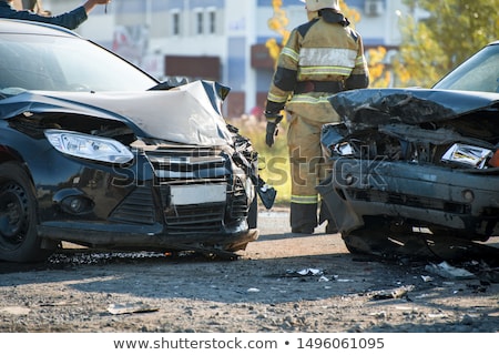 Stock photo: Car Accident At Shallow Depth Of Field