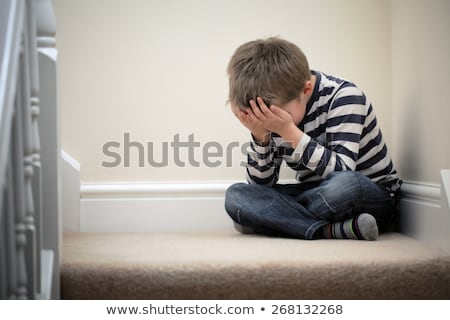 Stock fotó: Upset Problem Child Concept For Bullying Depression Stress