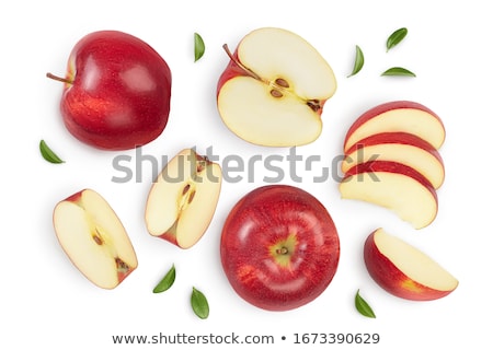 Stok fotoğraf: Apple On White Background