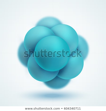 Stock photo: Abstract Image Of The Molecular Structure In Circle Nanotechnology Concept Connection Model Stock