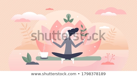 Stock foto: Yoga Spiritual Therapy Illustration