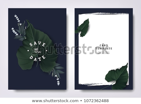 Foto stock: Card For Congratulation Or Invitation With Retro Hearts