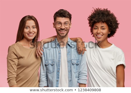 Zdjęcia stock: Portrait Of Three Teenagers