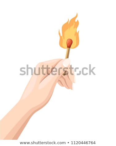 Foto stock: Matches In Hand