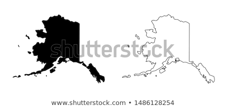 ストックフォト: State Of Alaska Icons