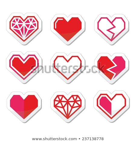 Set Squares And Heart [[stock_photo]] © RedKoala