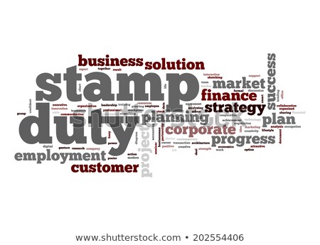 Stock fotó: Stamp Duty Word Cloud