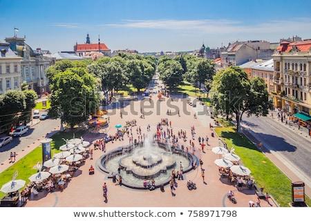 Stockfoto: E · oude · binnenstad · van · Lvov