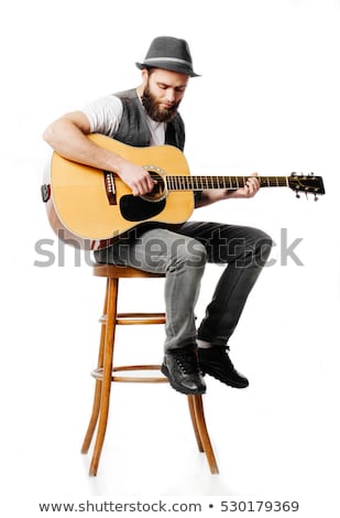 Stock photo: Portrait Of A Guitar Player