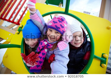 Kışın Çocuk Oyun Parkı Stok fotoğraf © Pressmaster