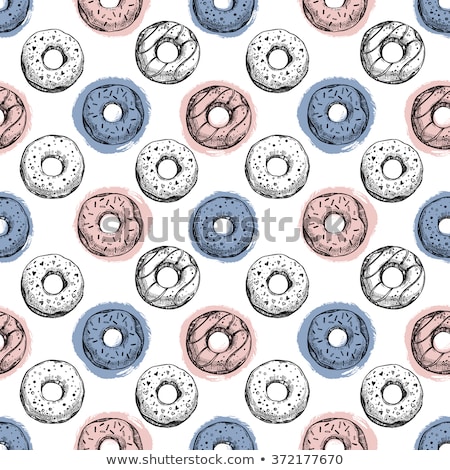 Foto d'archivio: Heart Seamless Pattern Vector Illustration Rose Quartz And Serenity Colors