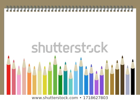 Zdjęcia stock: Set Of Colored School Supplies Background Eps 10