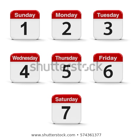 [[stock_photo]]: Days Of The Week - Sunday