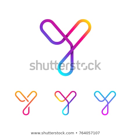 Stock fotó: Logo Shapes And Icons Of Letter Y