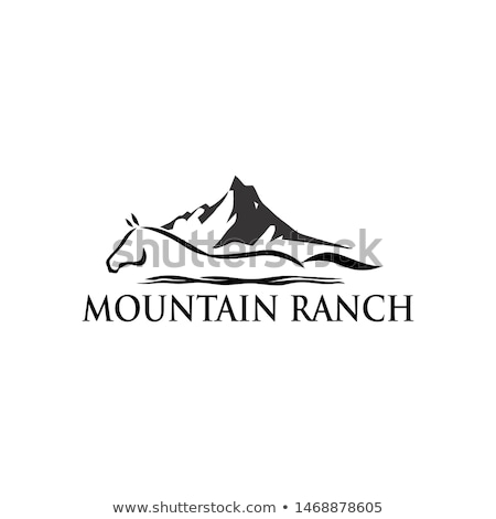 Stock photo: Horses In Mountain Ranch