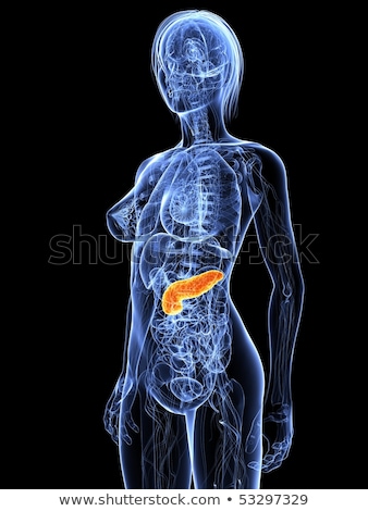 Stockfoto: Diabetes Highlighted In Orange