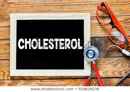 Stock foto: Cholesterol Word With Stethoscope