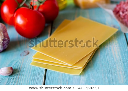 Foto d'archivio: Ingredients For Cooking Lasagna Bolognese