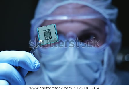 Stok fotoğraf: Futuristic Integrated Circuit