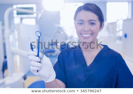 Stock photo: Mix Of Dental Tools In Stomatological Clinic